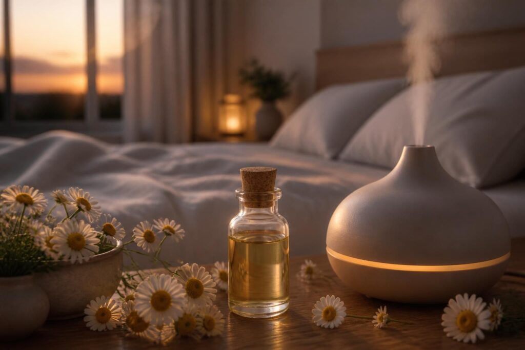 découvrez comment utiliser l’huile essentielle de camomille romaine pour favoriser un sommeil réparateur et améliorer votre qualité de nuit de manière naturelle.