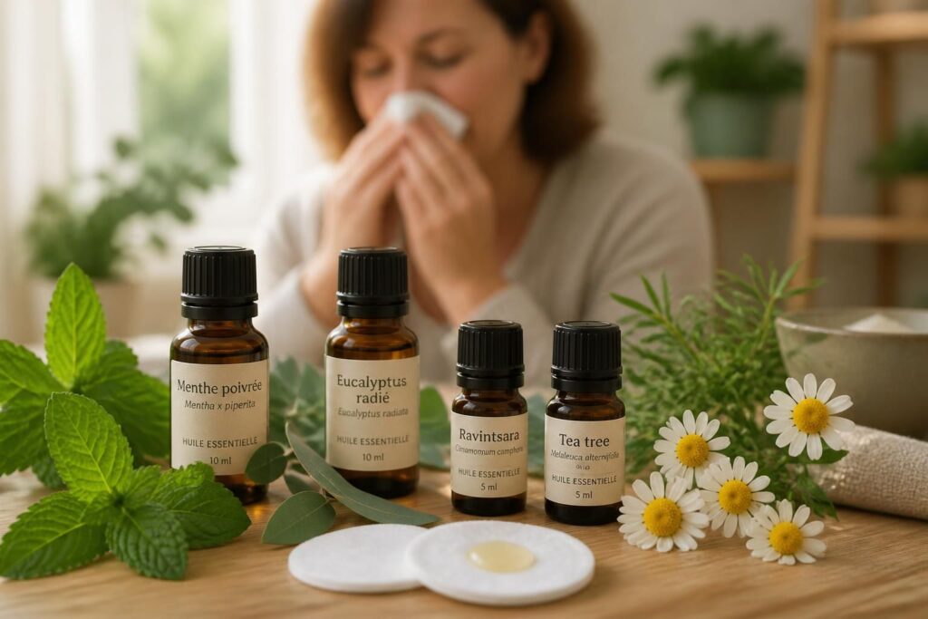 découvrez des solutions naturelles et sûres à base d'huile essentielle pour soulager un nez bouché efficacement et retrouver votre confort respiratoire.