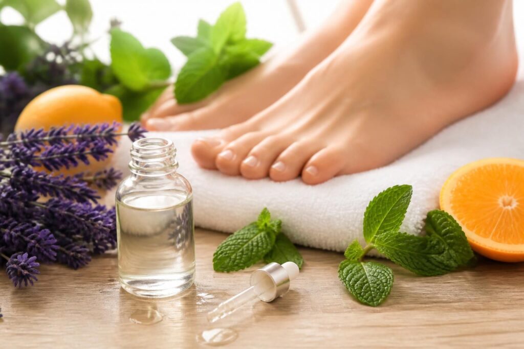 Anti transpirant huile essentielle : solution naturelle pour les pieds