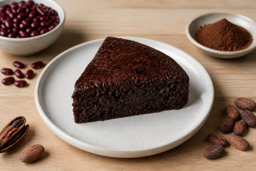 Gâteau chocolat haricot rouge : recette healthy et sans œuf