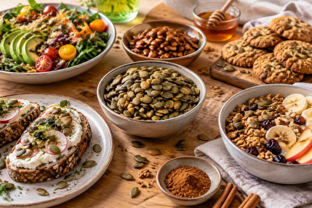 découvrez comment cuisiner les graines de courge dans des recettes salées et sucrées, simples et gourmandes, pour varier les plaisirs au quotidien.