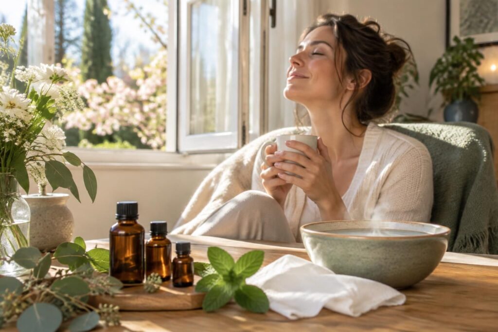 quelles huiles essentielles peuvent aider à apaiser les symptômes allergiques ? découvrez leurs usages, leurs limites et les précautions à prendre.